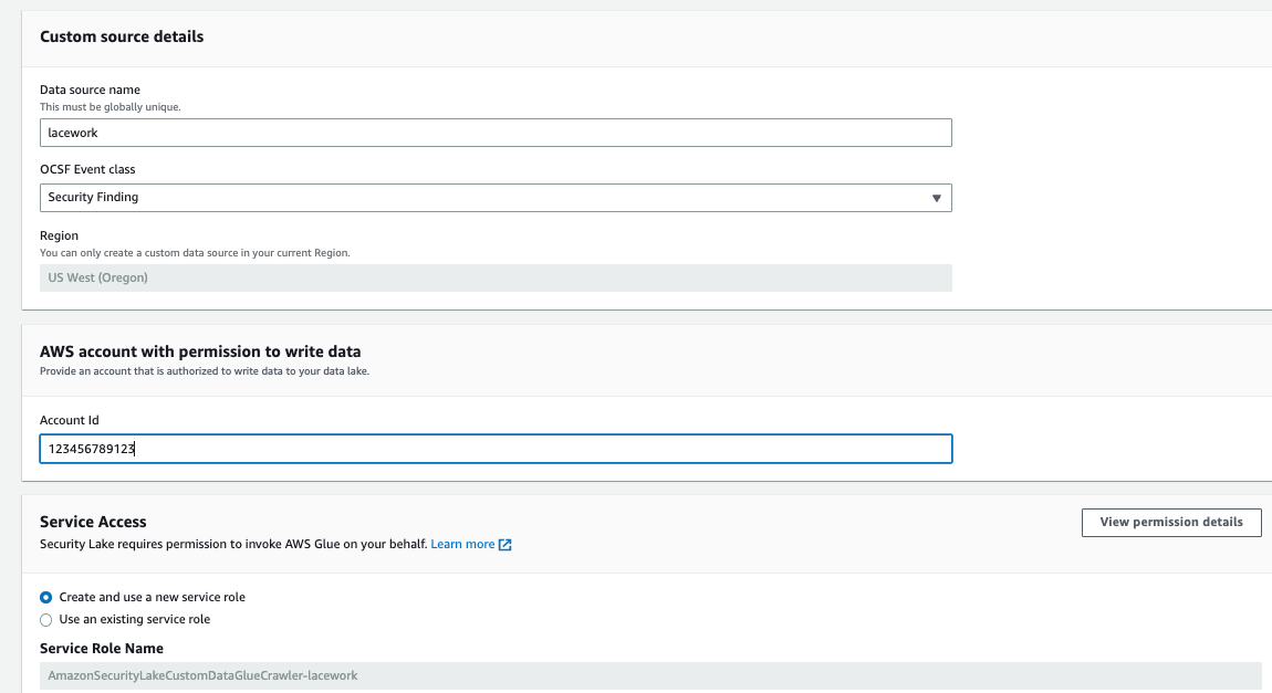 security lake custom source