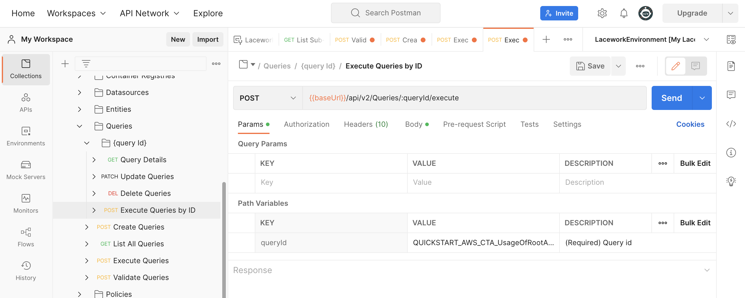 Validate query result