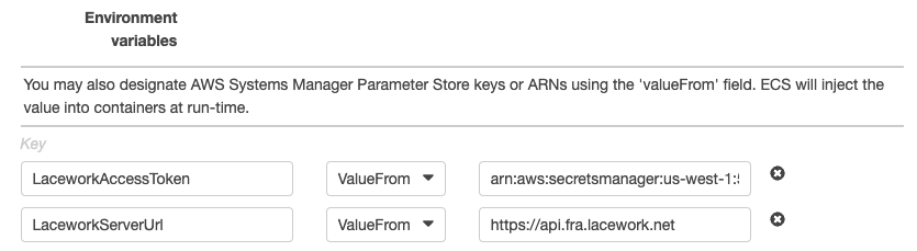 Add environment variables