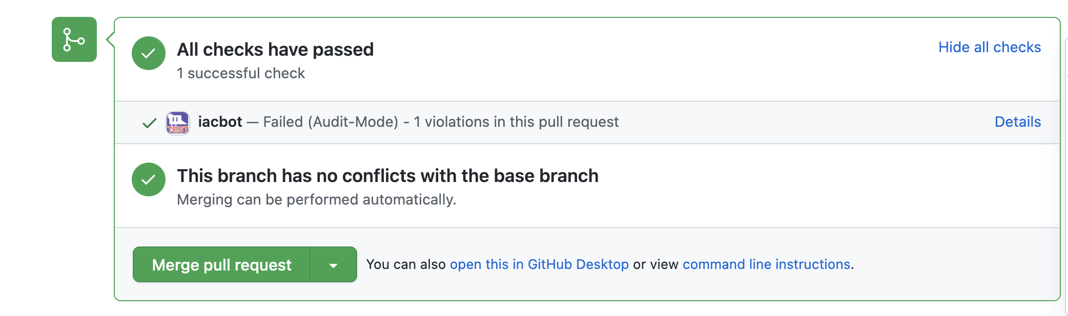 GitHub Audit Mode